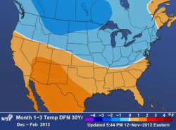 WSI US Weather Outlook Dec. 2012 - Feb. 2013